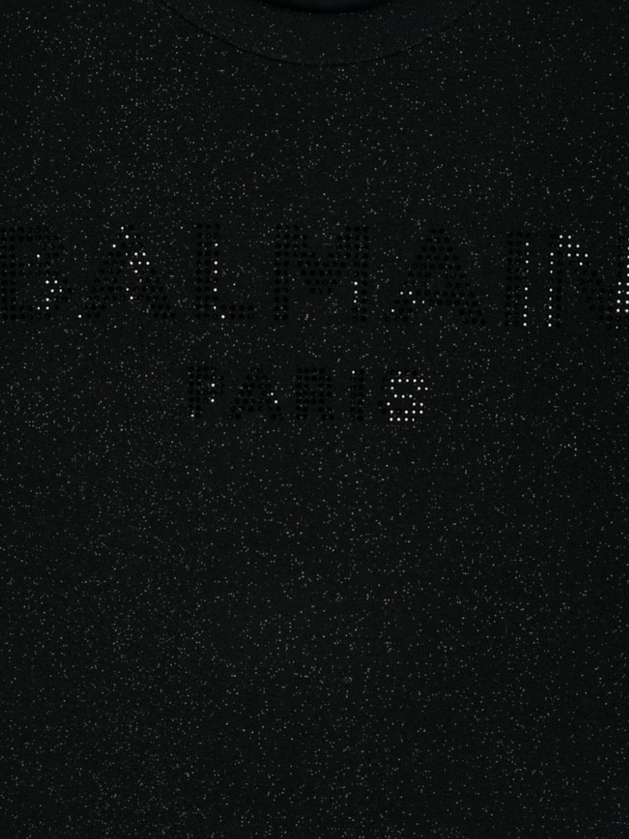 Balmain Technical Stretch T-Shirt — Black, view 2