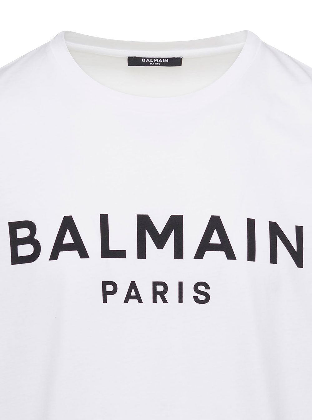 Balmain Logo-Print T-Shirt — White, view 3