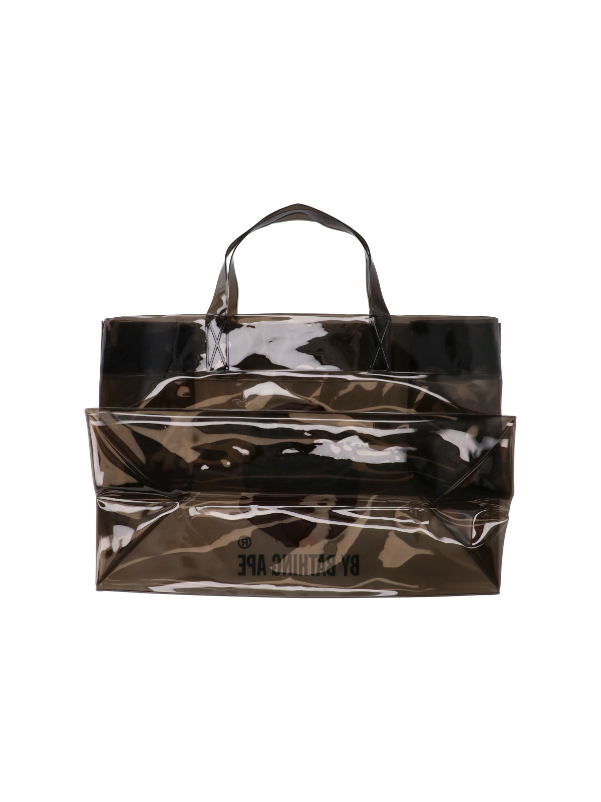 Bape Transparent PVC Tote Bag — Black, view 2