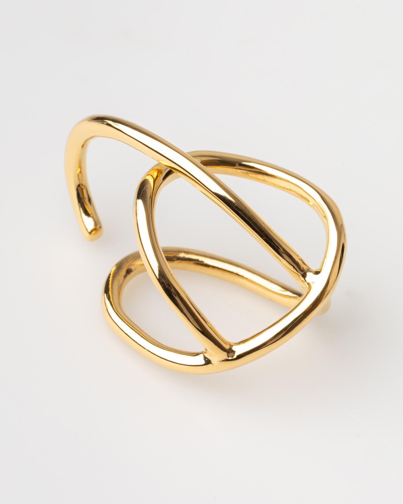 Bar Jewellery Ear Cuff — Gold, view 3