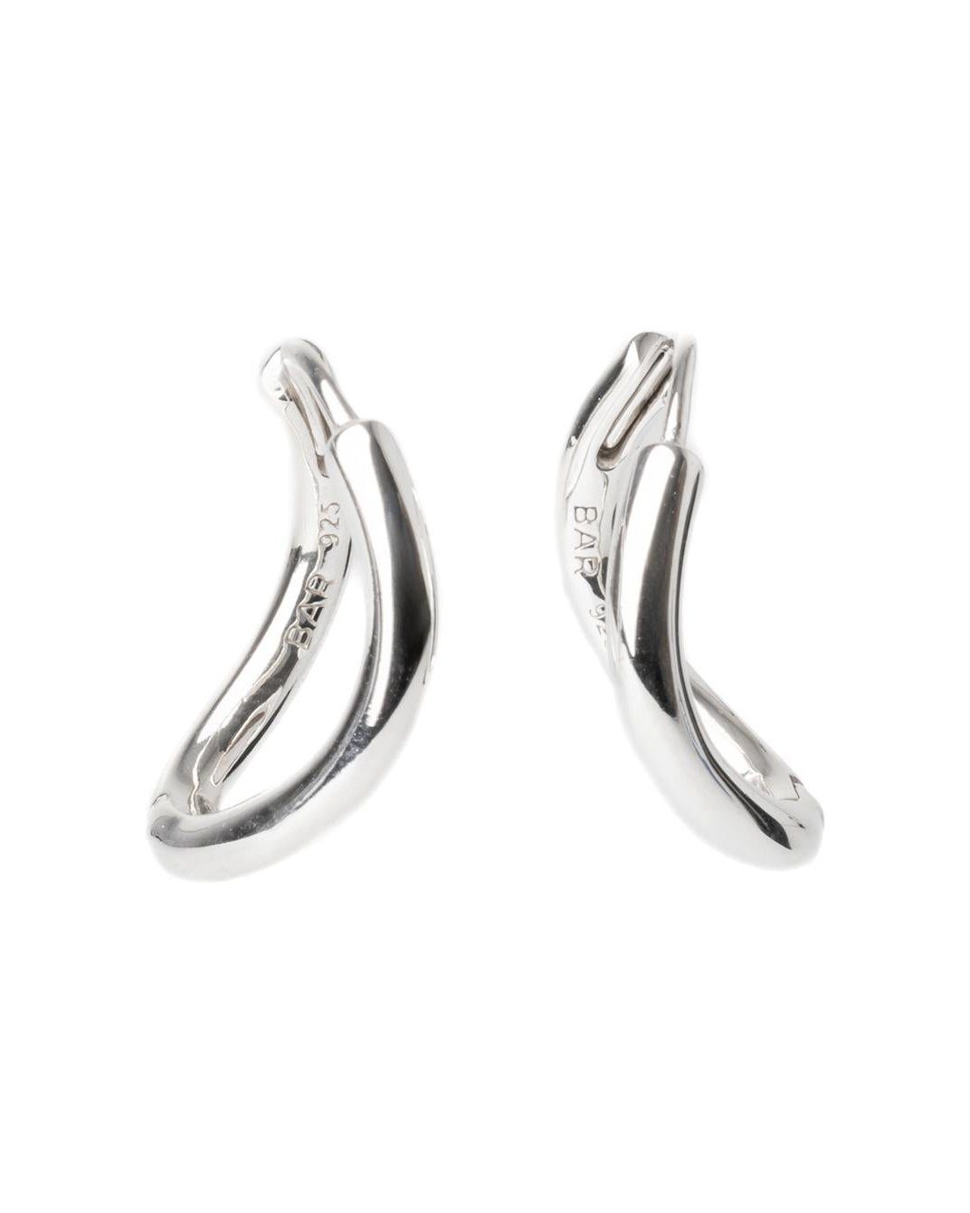 Bar Jewellery Chunky Outline Earrings — Silver by Bar Jewellery