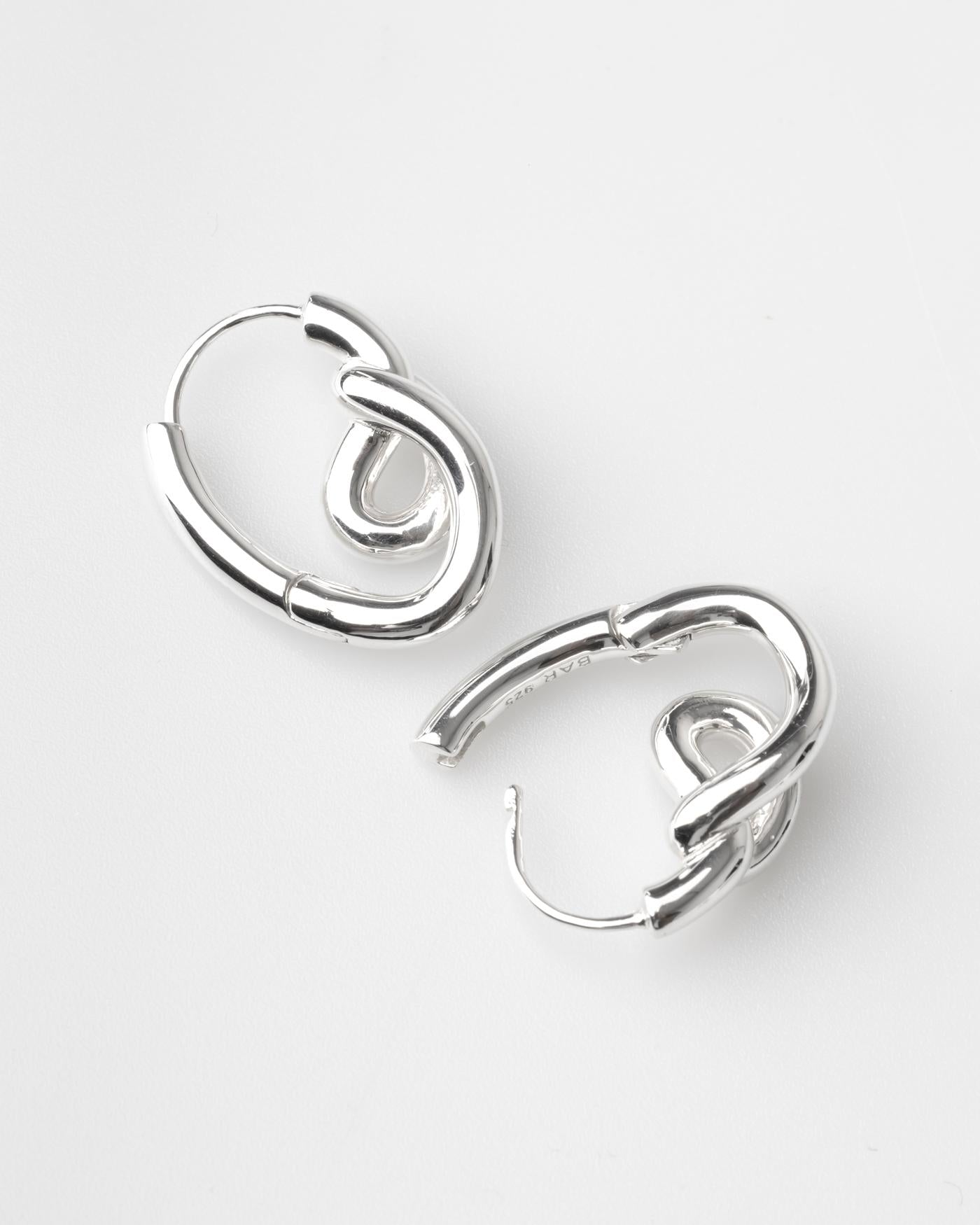 Bar Jewellery Earrings — Silver, view 3