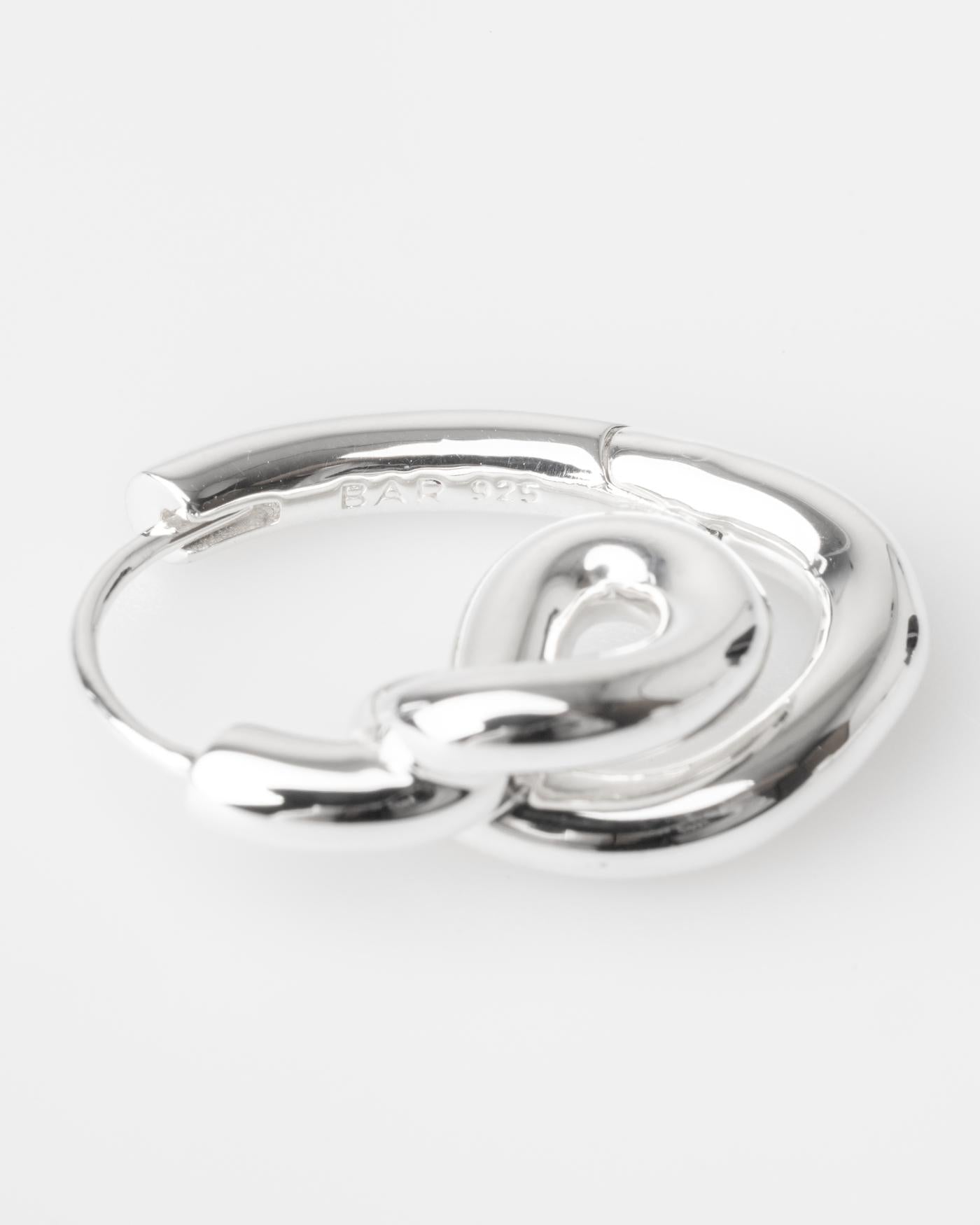 Bar Jewellery Earrings — Silver, view 4
