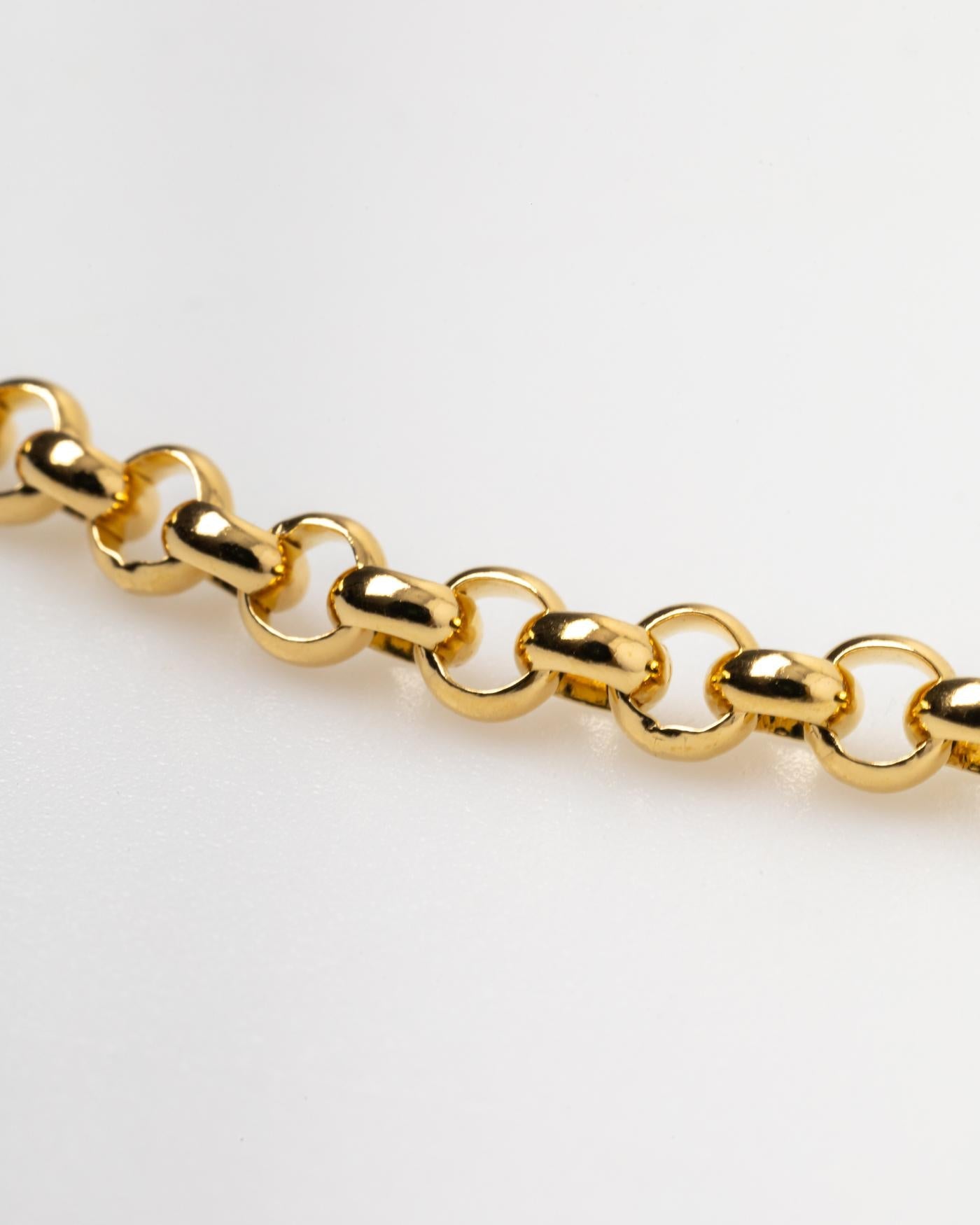 Bar Jewellery Chunky Belcher Necklace — Gold, view 2