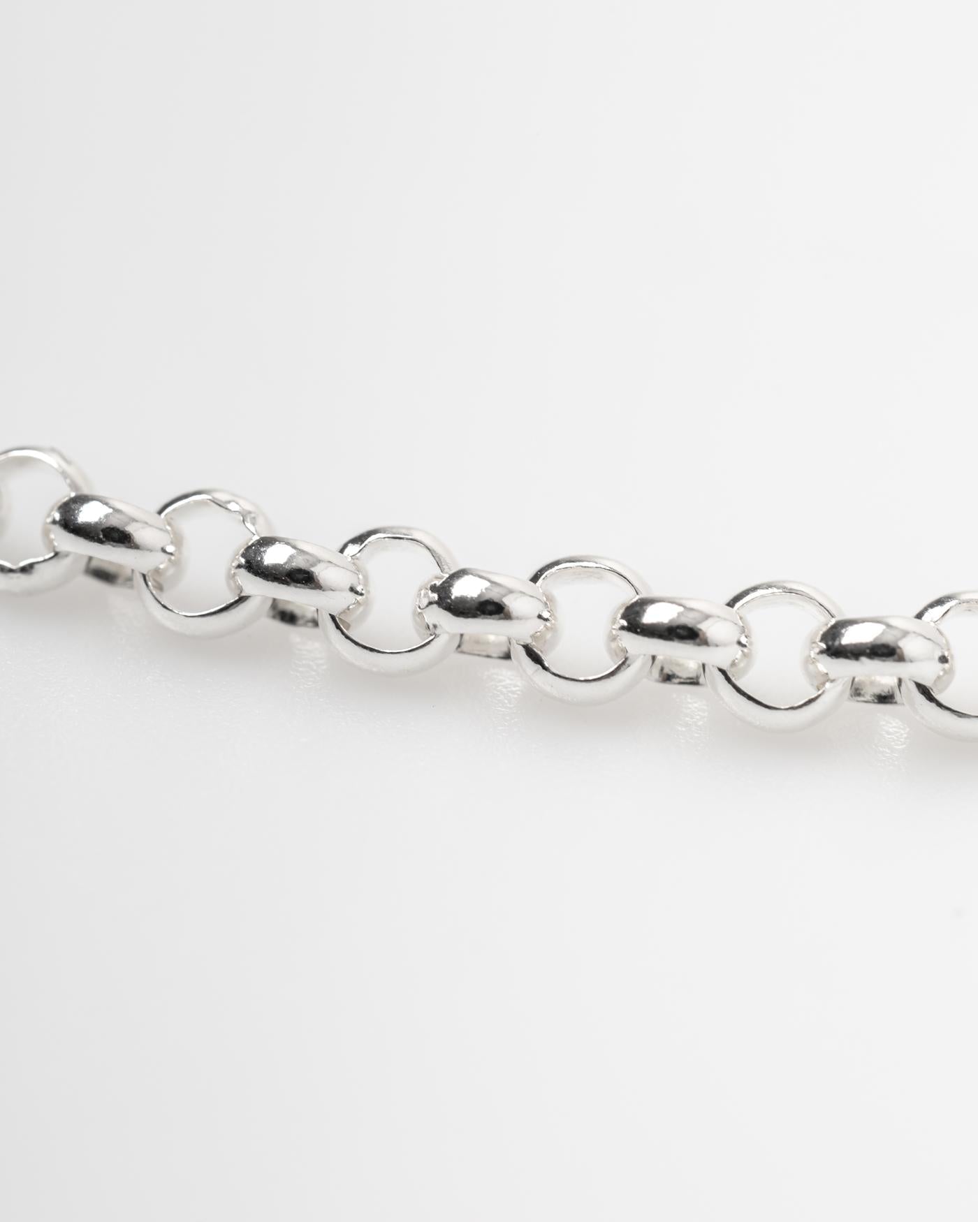 Bar Jewellery Chunky Belcher Chain Necklace — Silver, view 2