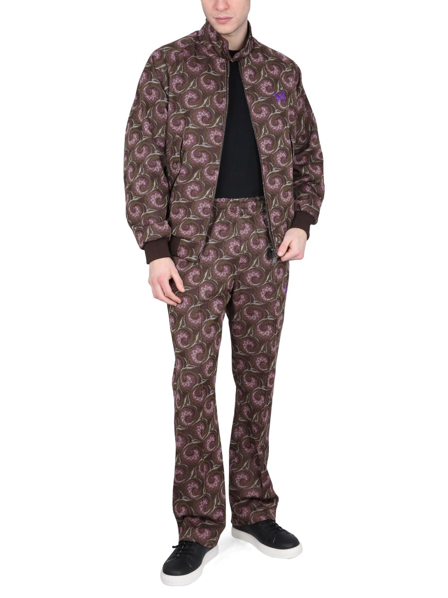 Baracuta Logo-Embroidered Polyester Joggers — Brown, view 4