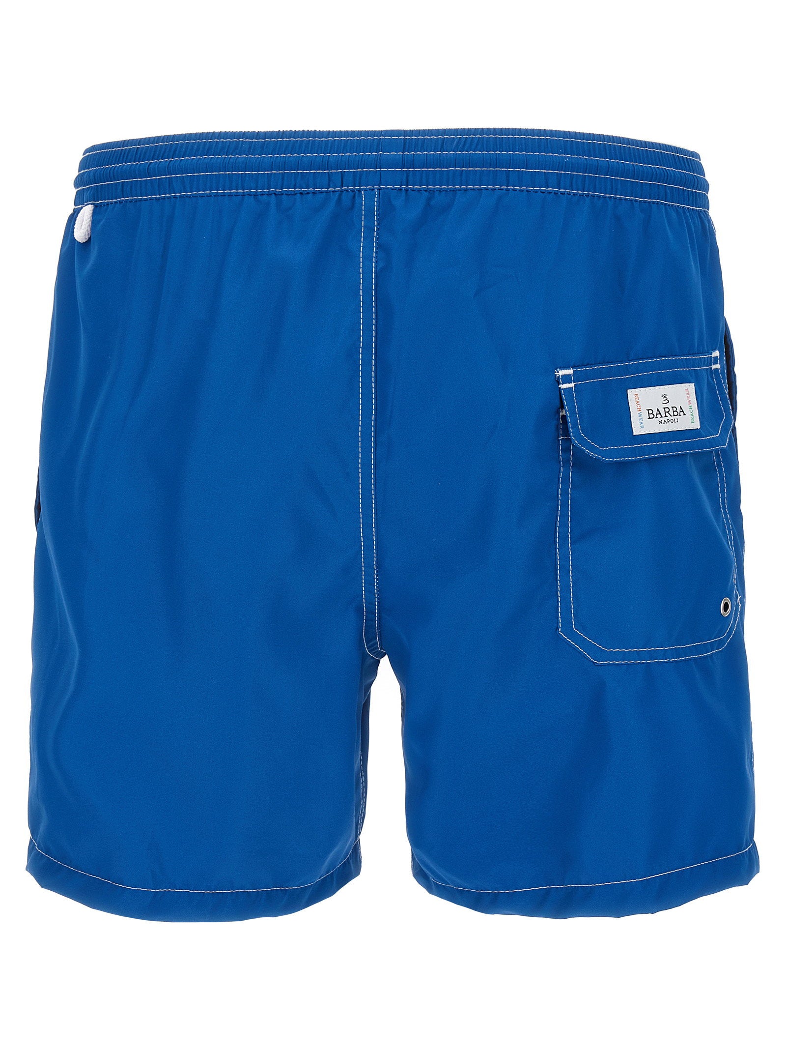 Barba Quick-Dry Technical Fabric Swim Shorts — Blue, view 2
