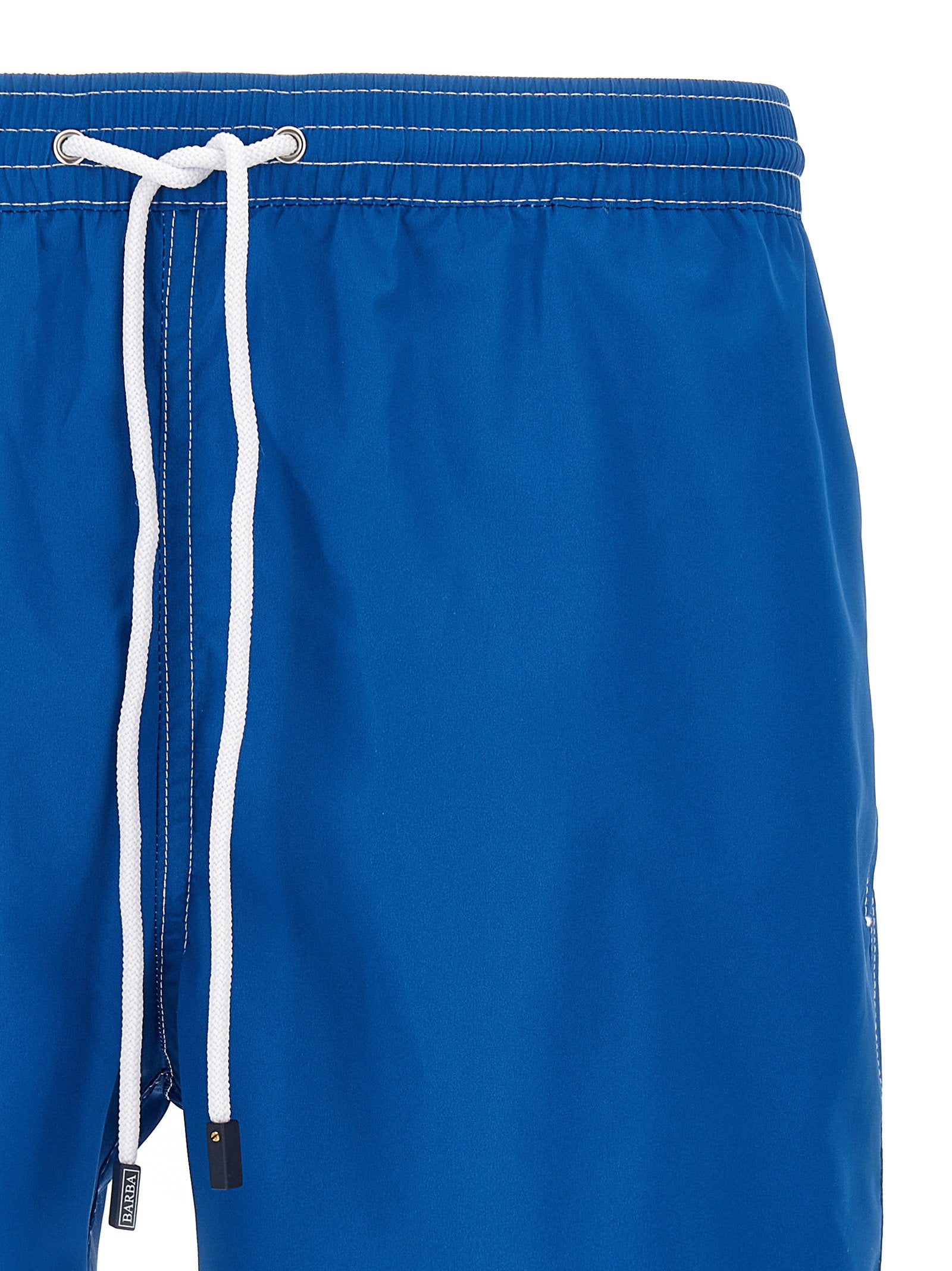 Barba Quick-Dry Technical Fabric Swim Shorts — Blue, view 3