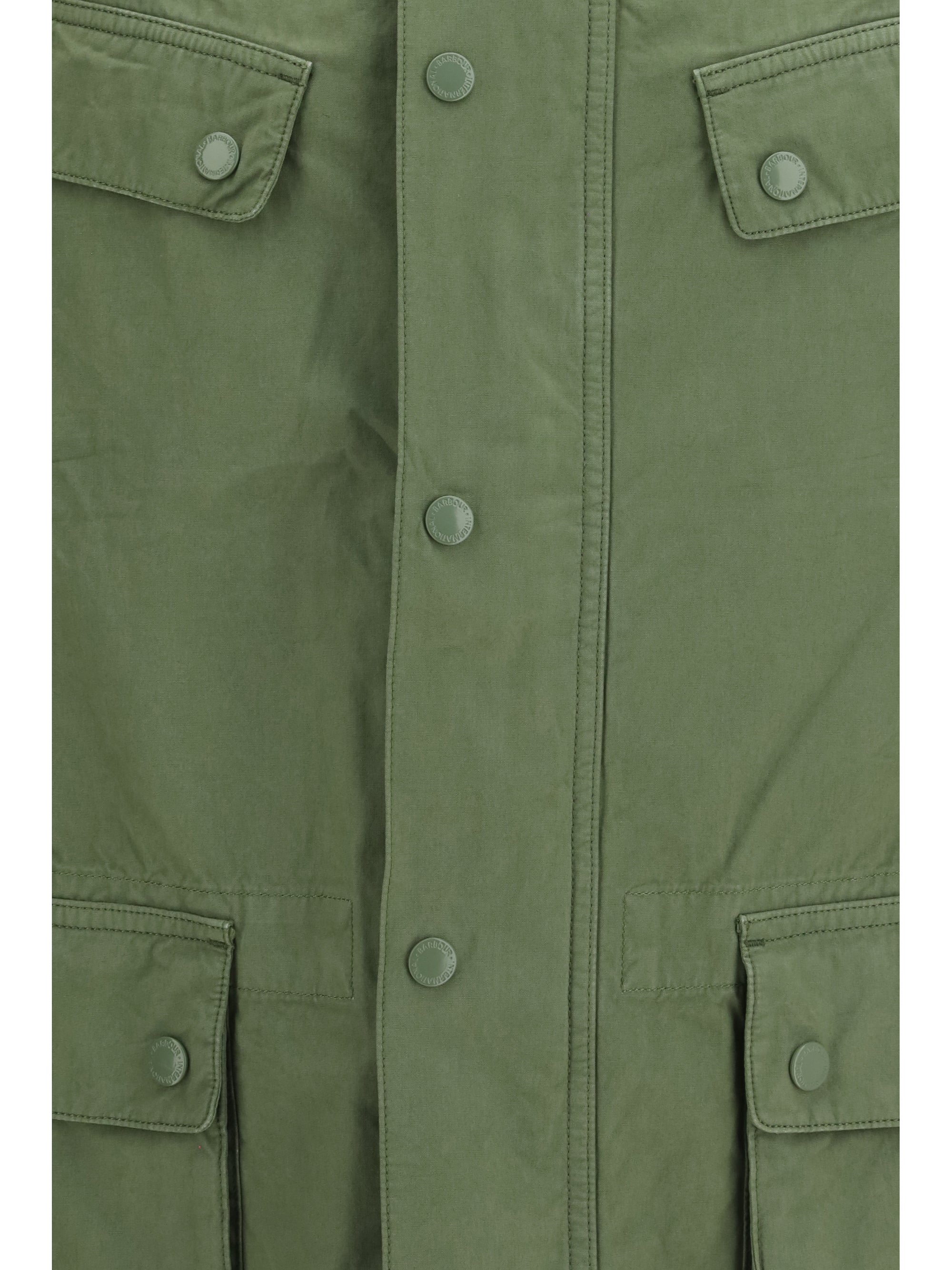 Barbour International Duke Jacket — Green, view 3