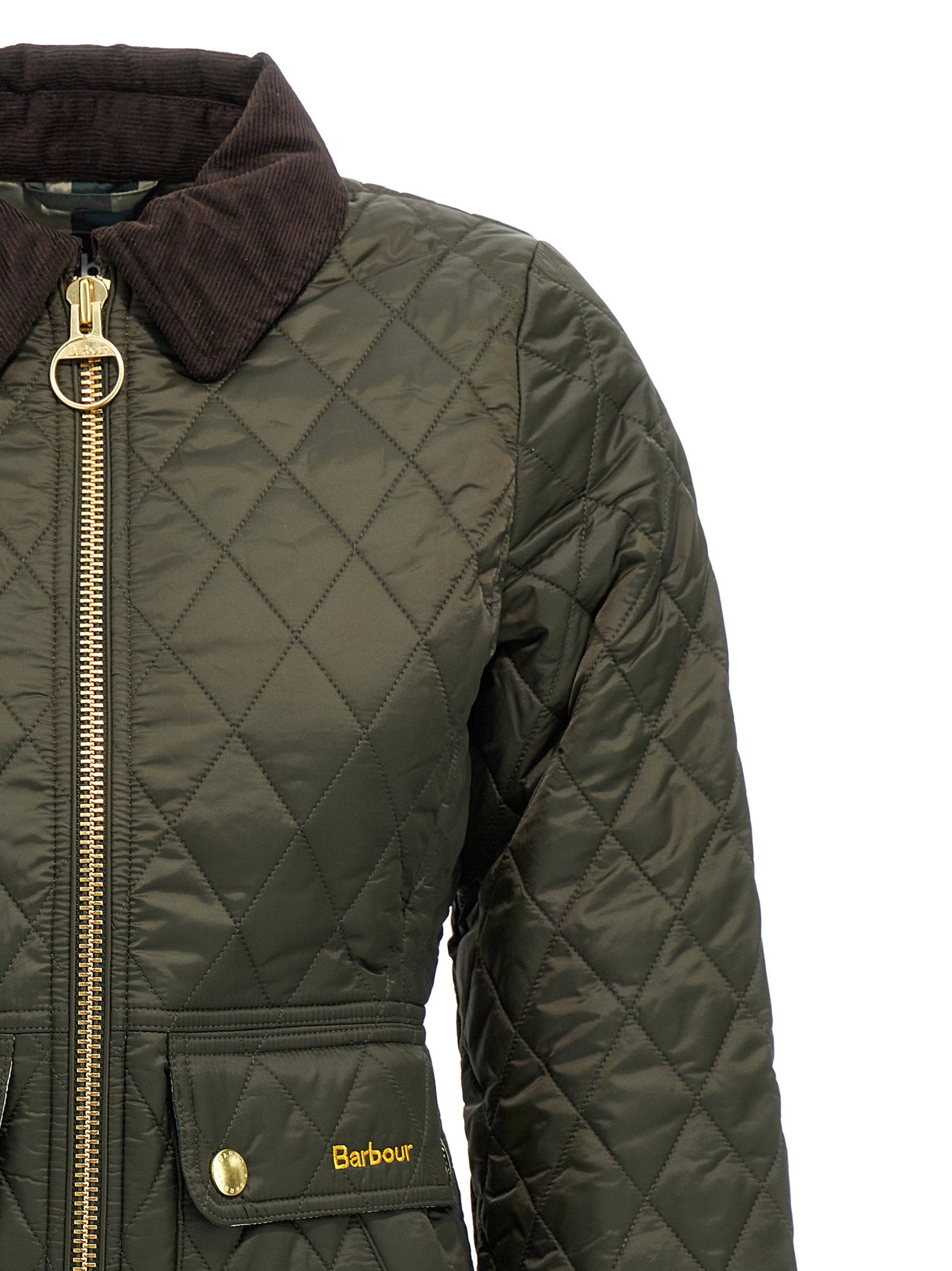 Barbour Beadnell Jacket — Olive, view 3