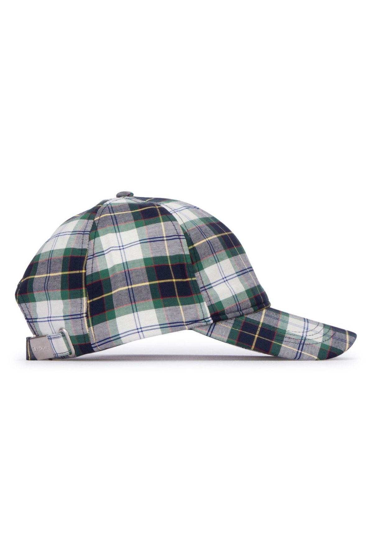 Barbour Kids Hat Tartan Cotton Baseball Cap — Navy, view 2