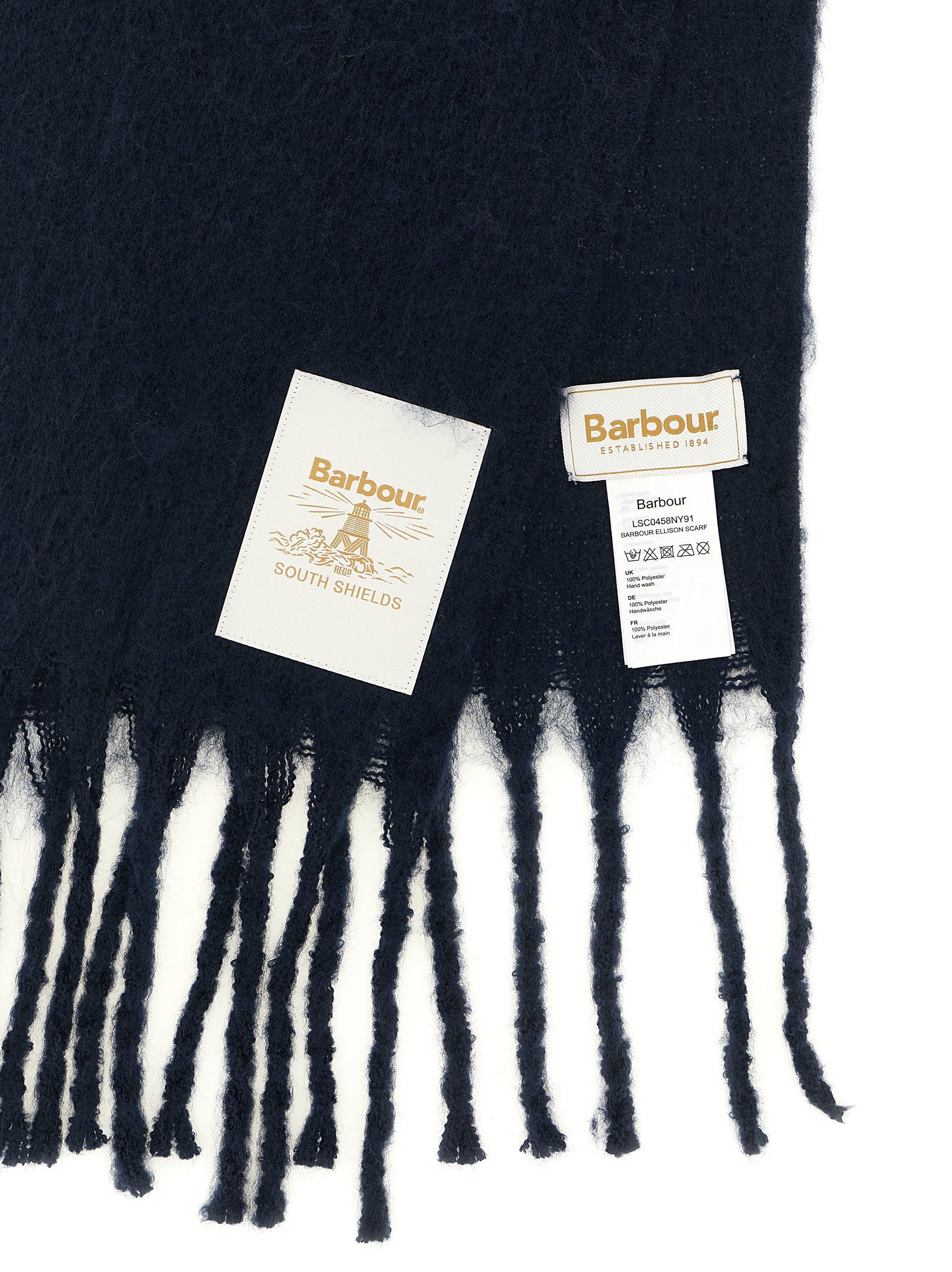 Barbour Ellison Scarf — Navy, view 3