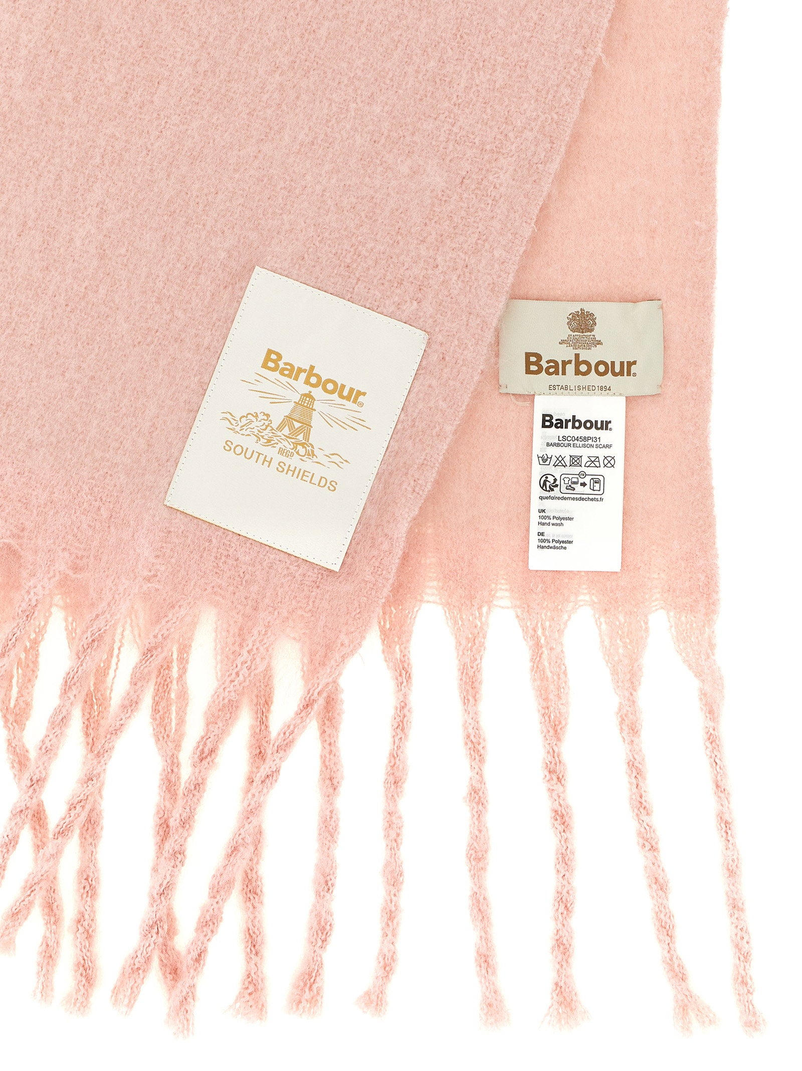 Barbour Ellison Scarf — Pink, view 3