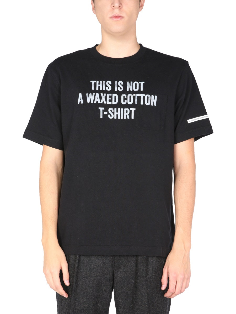 Barbour Printed Cotton T-Shirt — Black, view 2