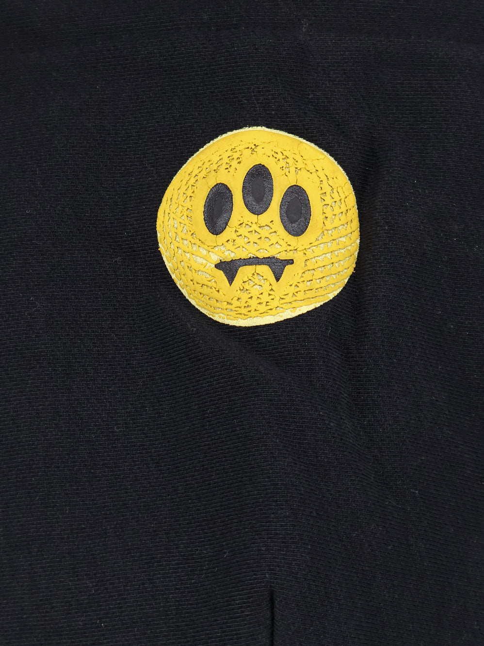 Barrow Logo Cotton Hoodie — Black, view 3