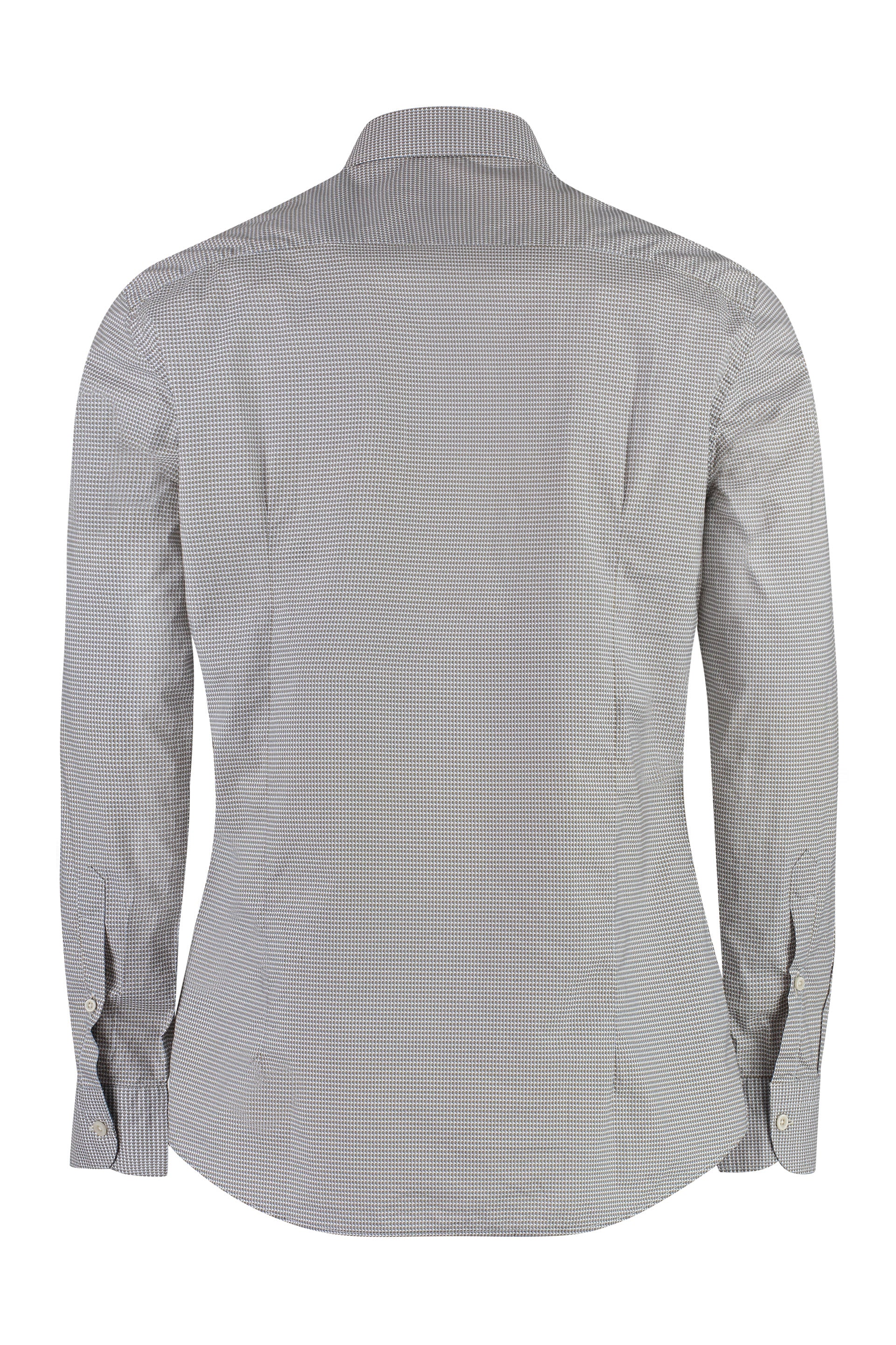 Bastoncino Printed Cotton Shirt — White, view 2