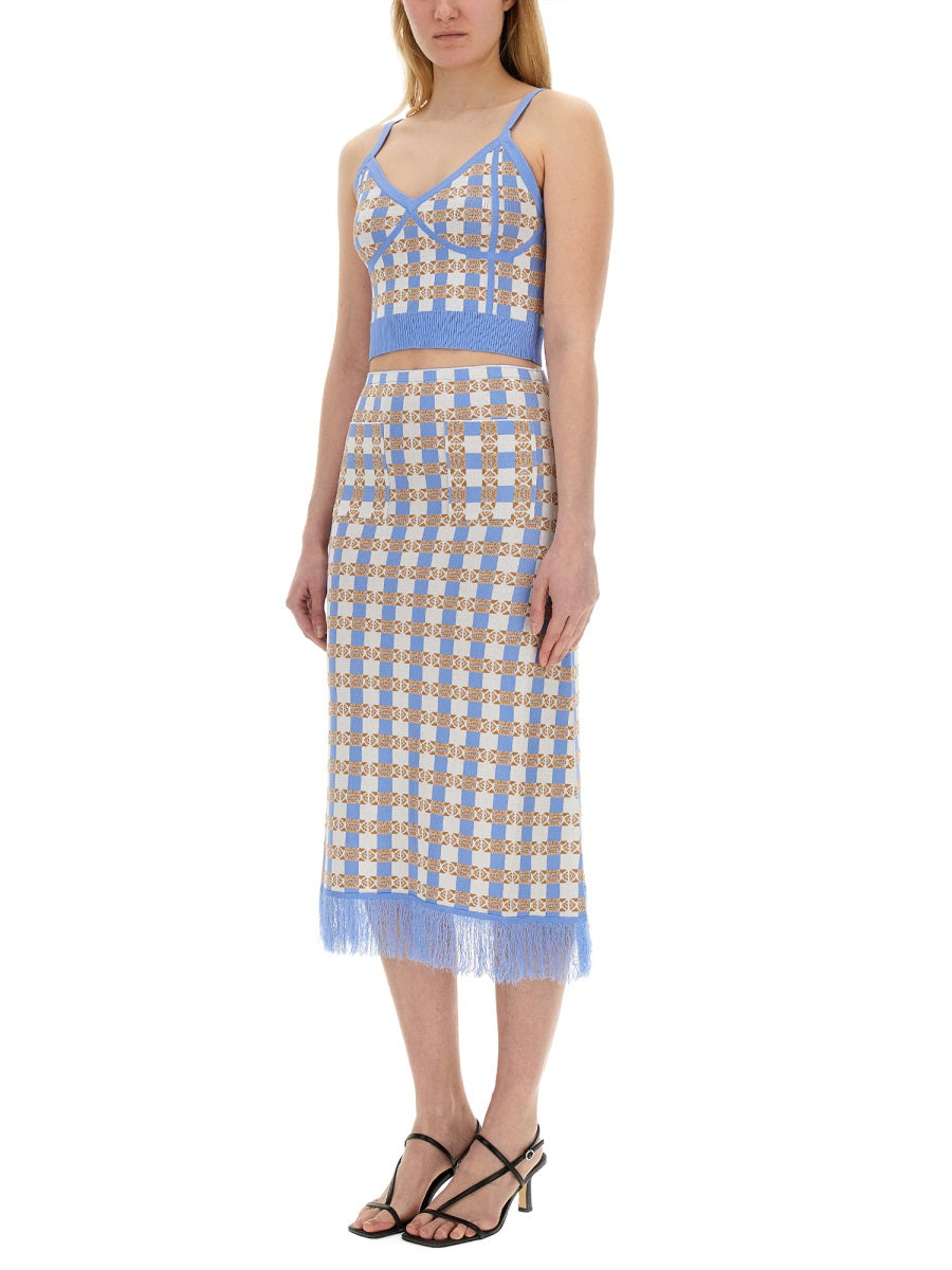 Baum Und Pferdgarten Viscose Blend Skirt — Blue, view 3