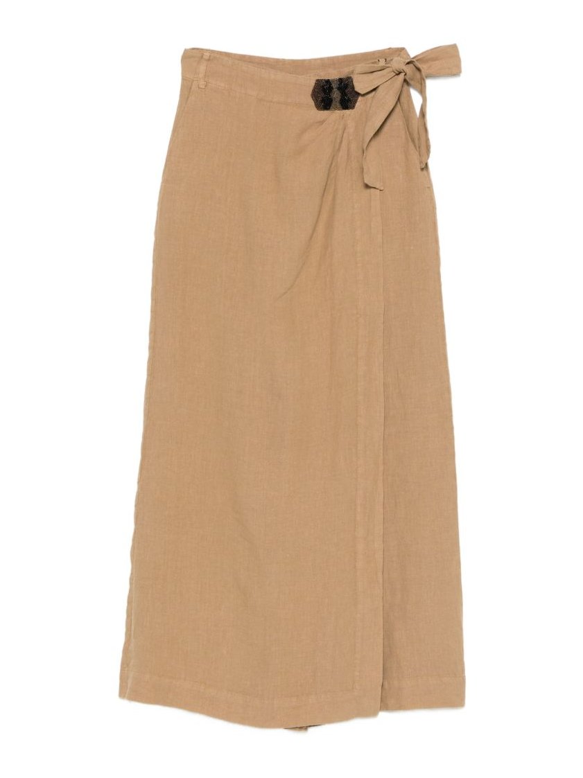 Bazar Deluxe Line Trousers — Beige by Bazar Deluxe