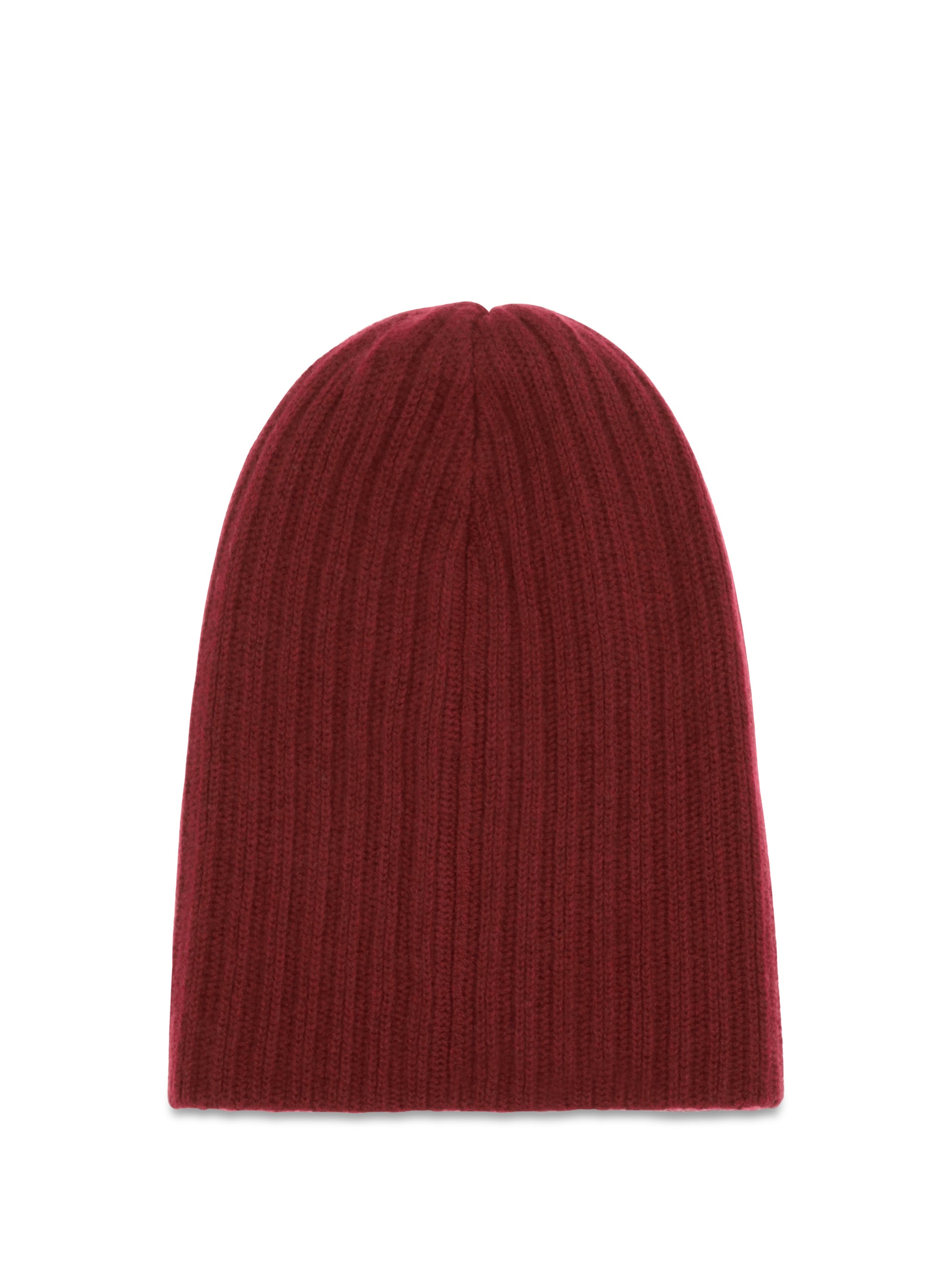 Baziszt BZFW26HA02393 Cashmere Ribbed Knit Beanie — Red by Baziszt