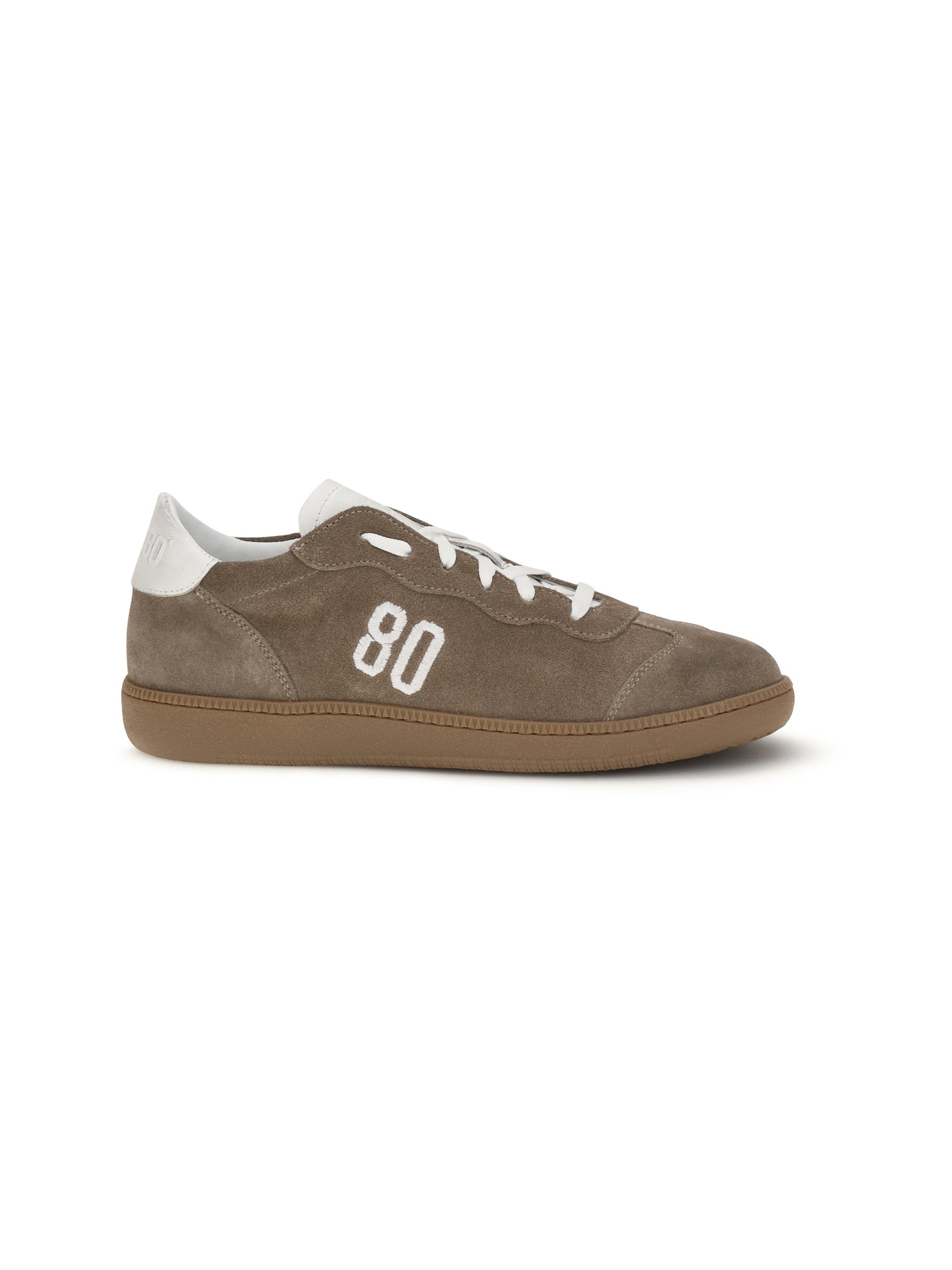 Be980 Suede Low-Top Sneaker — Beige, view 2