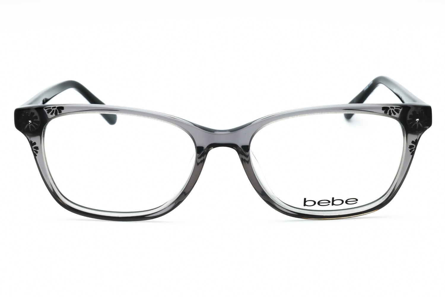 Bebe BB5163 Rectangular Acetate Eyeglasses — Gray, view 2