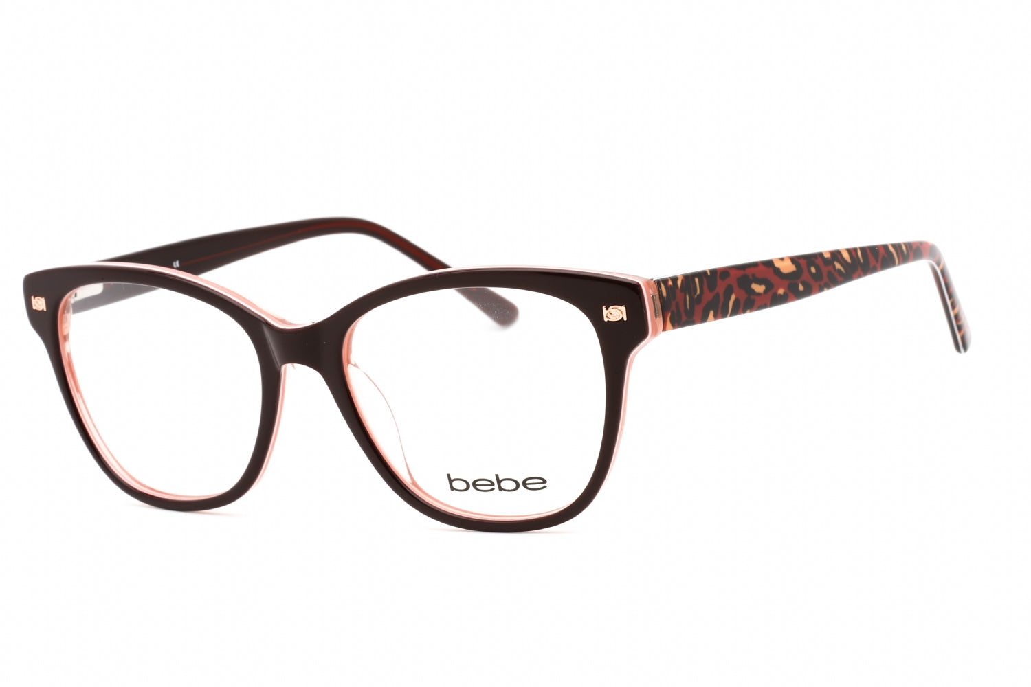 Bebe BB5194 Animal Print Eyeglasses — Brown by Bebe
