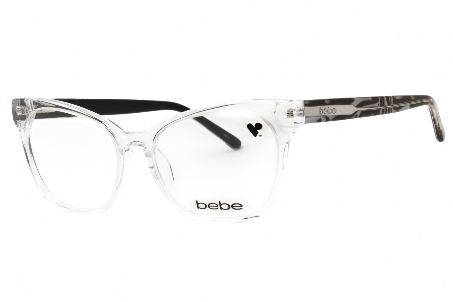 Bebe BB5210 Clear Cat Eye Eyeglasses — Clear by Bebe
