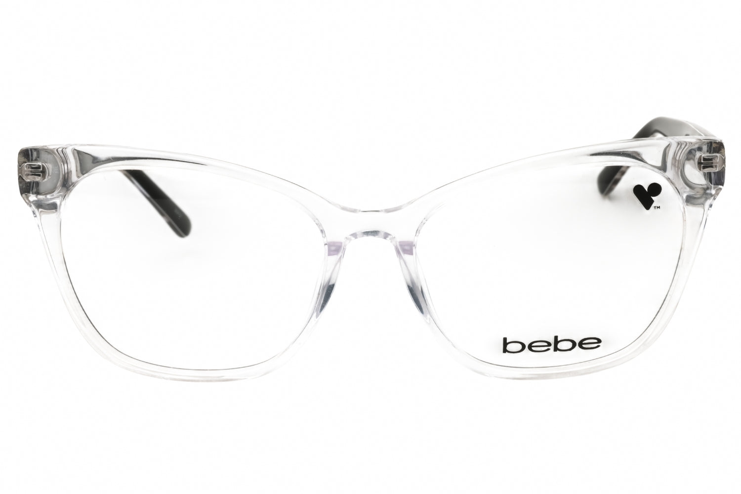 Bebe BB5210 Clear Cat Eye Eyeglasses — Clear, view 2