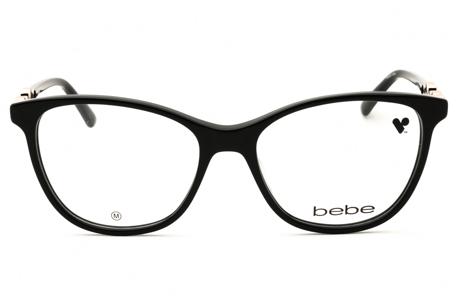 Bebe BB5229 Acetate Cat-Eye Eyeglasses — Black, view 2