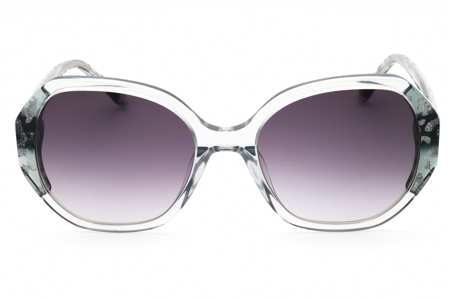 Bebe BB7245 Animal Print Sunglasses — Gray, view 2