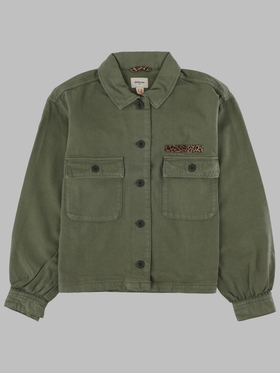 Bellerose Lyocell-Cotton Blend Overshirt — Green by Bellerose