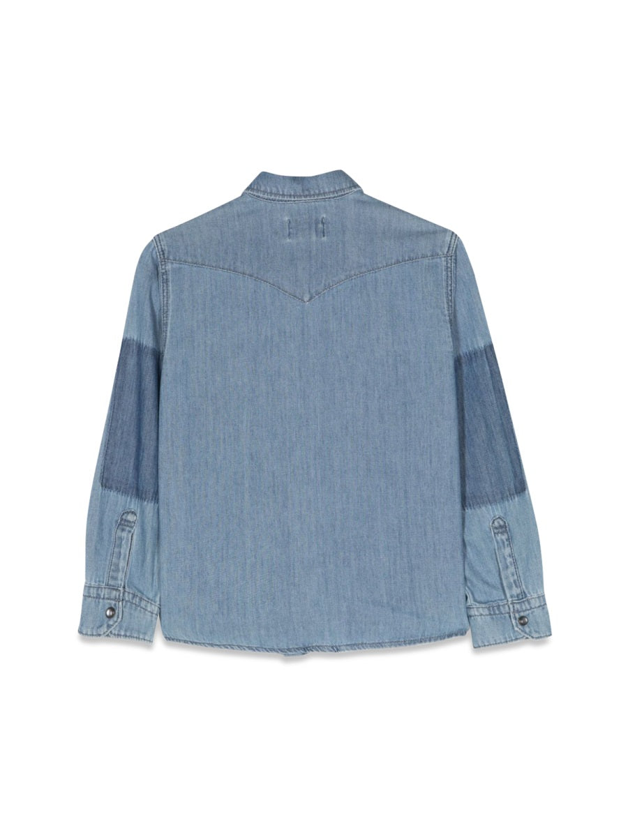 Bellerose Cotton Denim Shirt — Blue by Bellerose