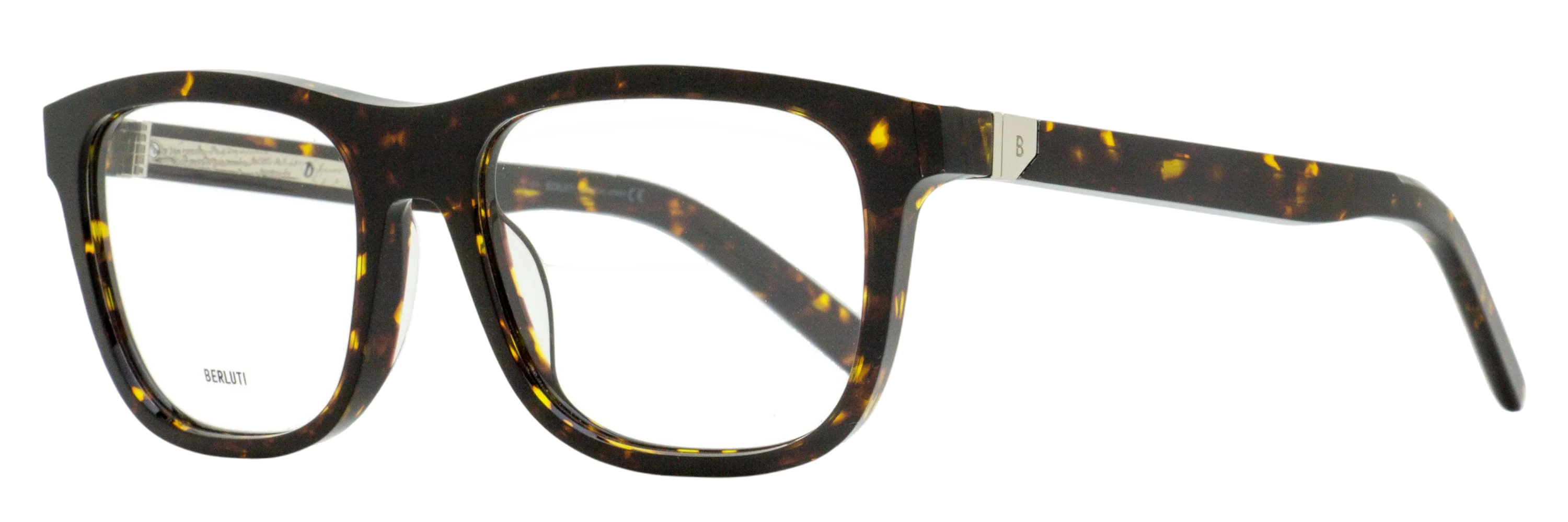 Berluti BL50013U Soft Rectangular Eyeglasses — Brown by Berluti