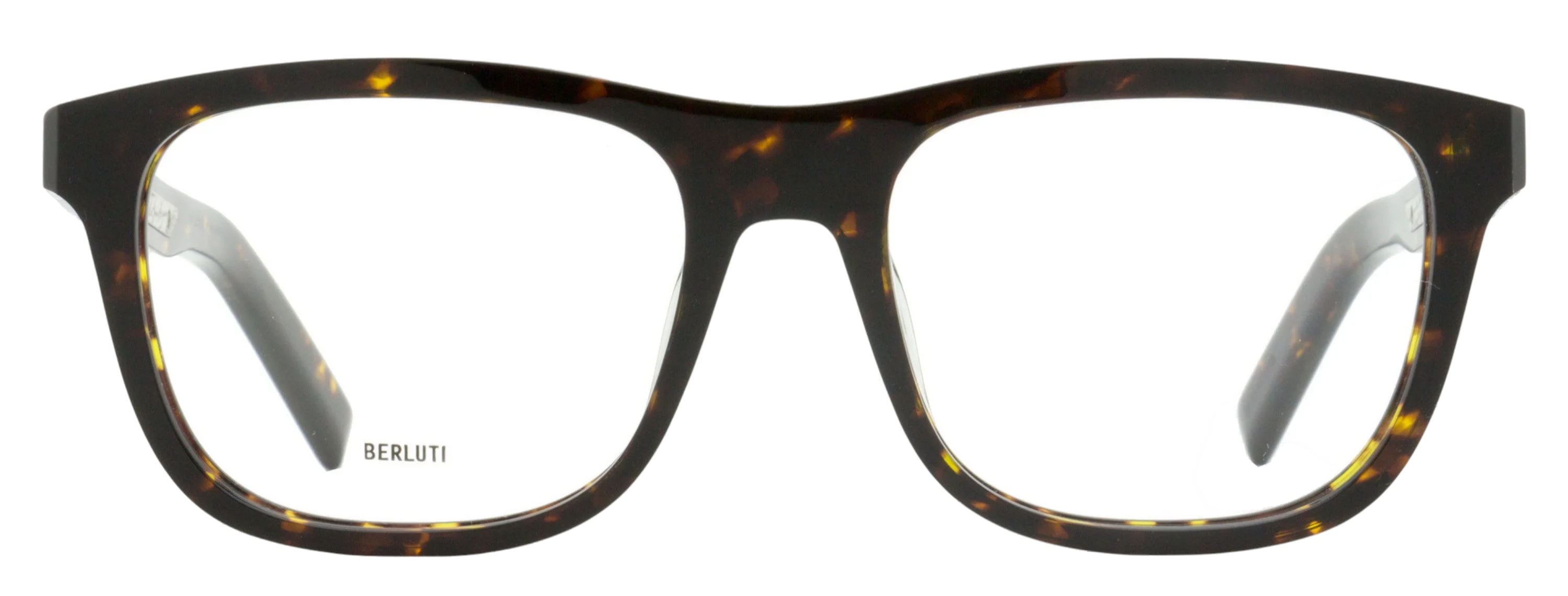 Berluti BL50013U Soft Rectangular Eyeglasses — Brown, view 2