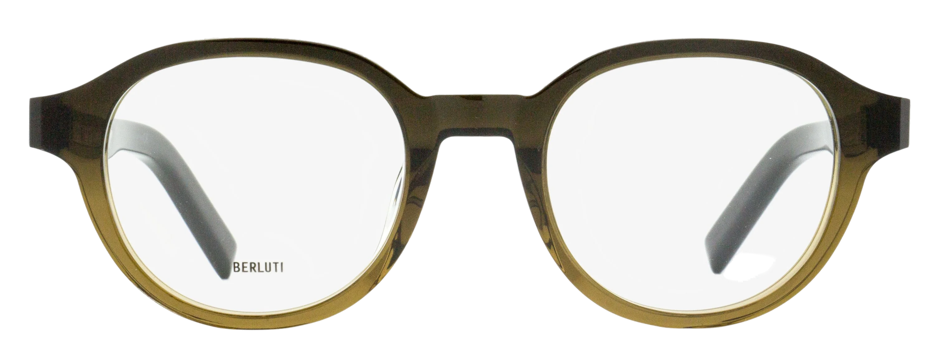 Berluti BL50020U Oval Acetate Eyeglasses — Brown, view 2