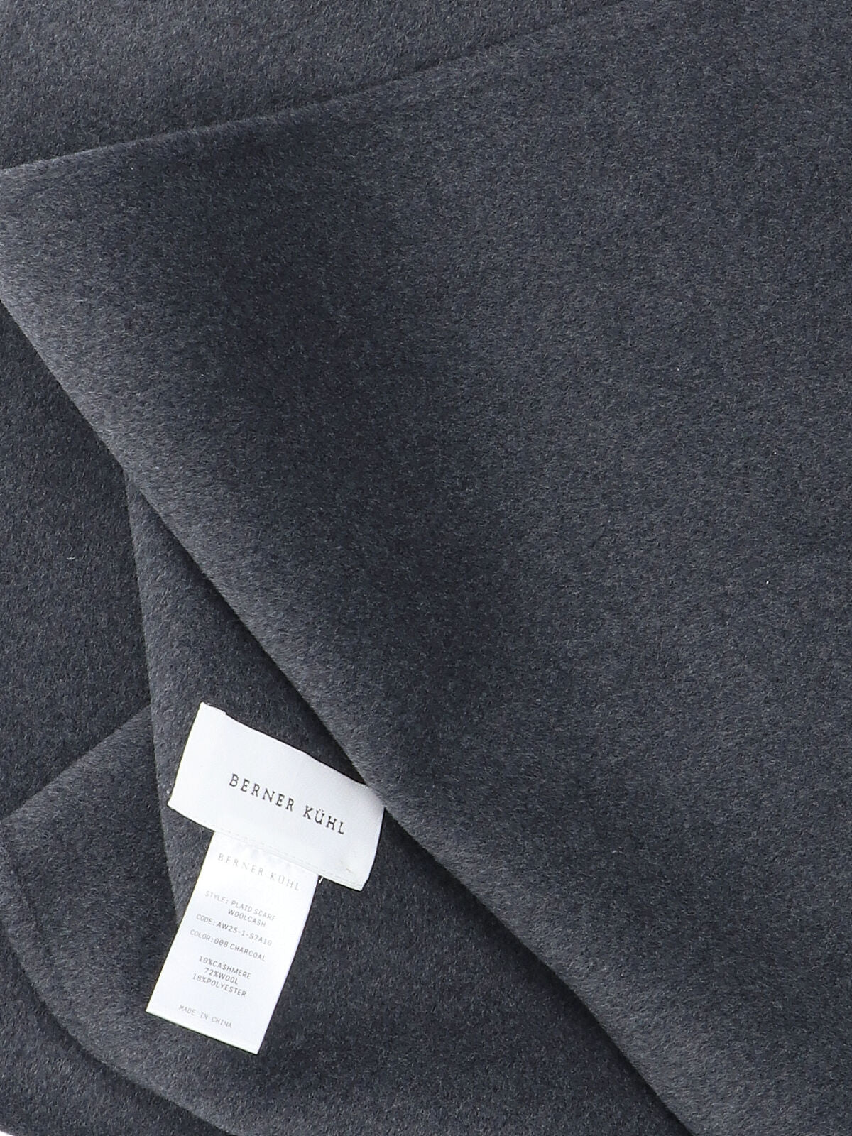 Berner Kuhl Fine-Brushed Wool Blend Scarf — Gray, view 3