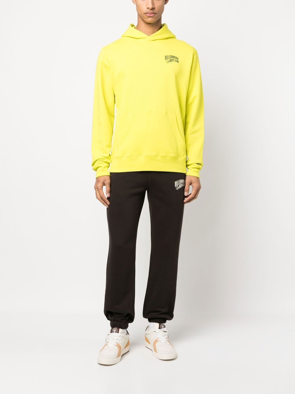 Billionaire Logo-Print Hoodie — Yellow, view 3