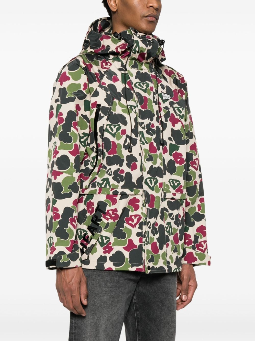 Billionaire Camouflage Print Scuba Jacket — Multicolor, view 2