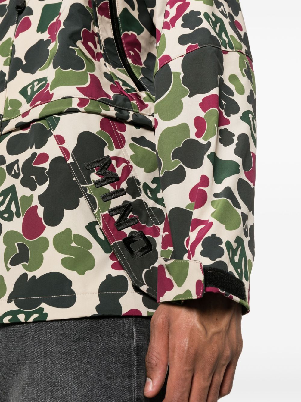 Billionaire Camouflage Print Scuba Jacket — Multicolor, view 3