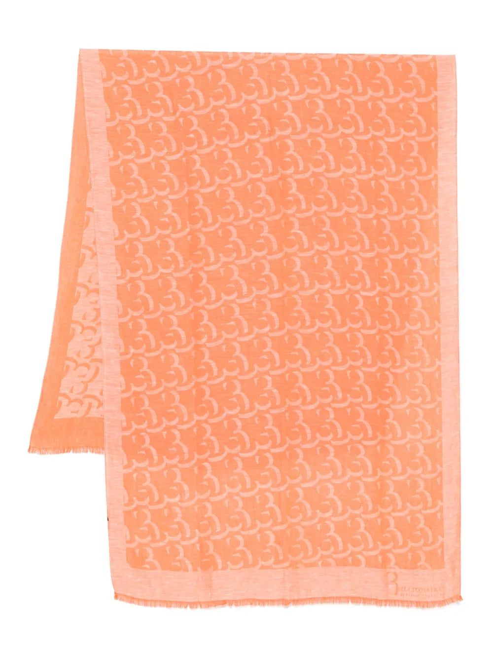 Billionaire Logo-Print Scarf — Orange by Billionaire