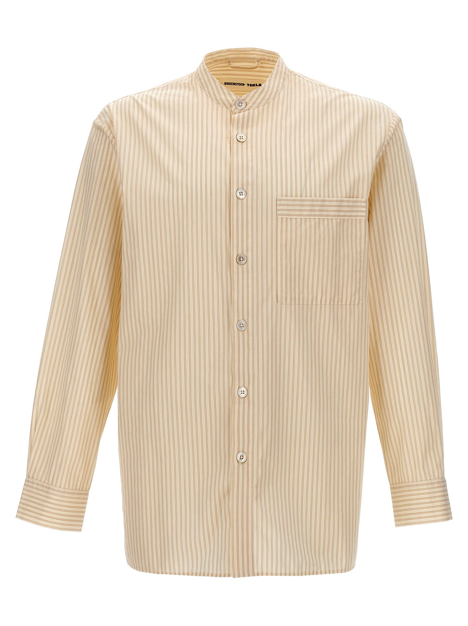 Birkenstock 1774 Striped Cotton Poplin Shirt — Cream by Birkenstock 1774