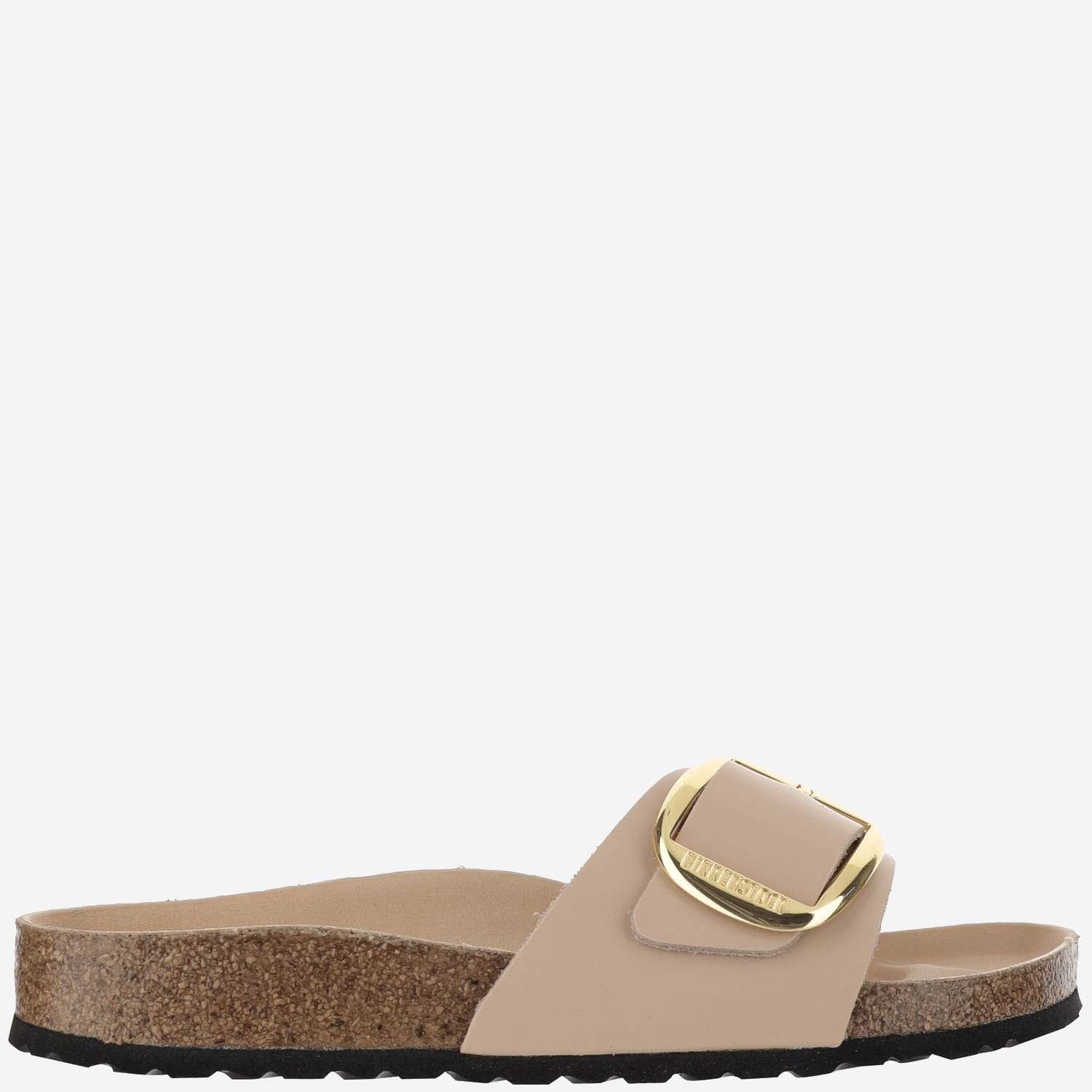 Birkenstock Suede with Adjustable Buckle Strap Sandal — Beige by Birkenstock