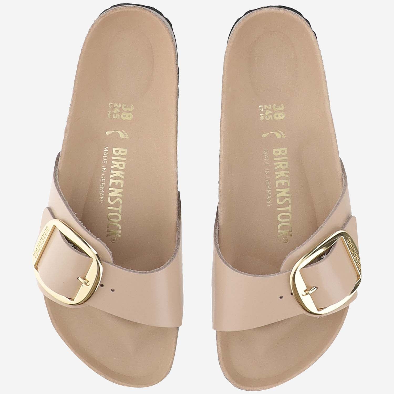 Birkenstock Suede with Adjustable Buckle Strap Sandal — Beige, view 2