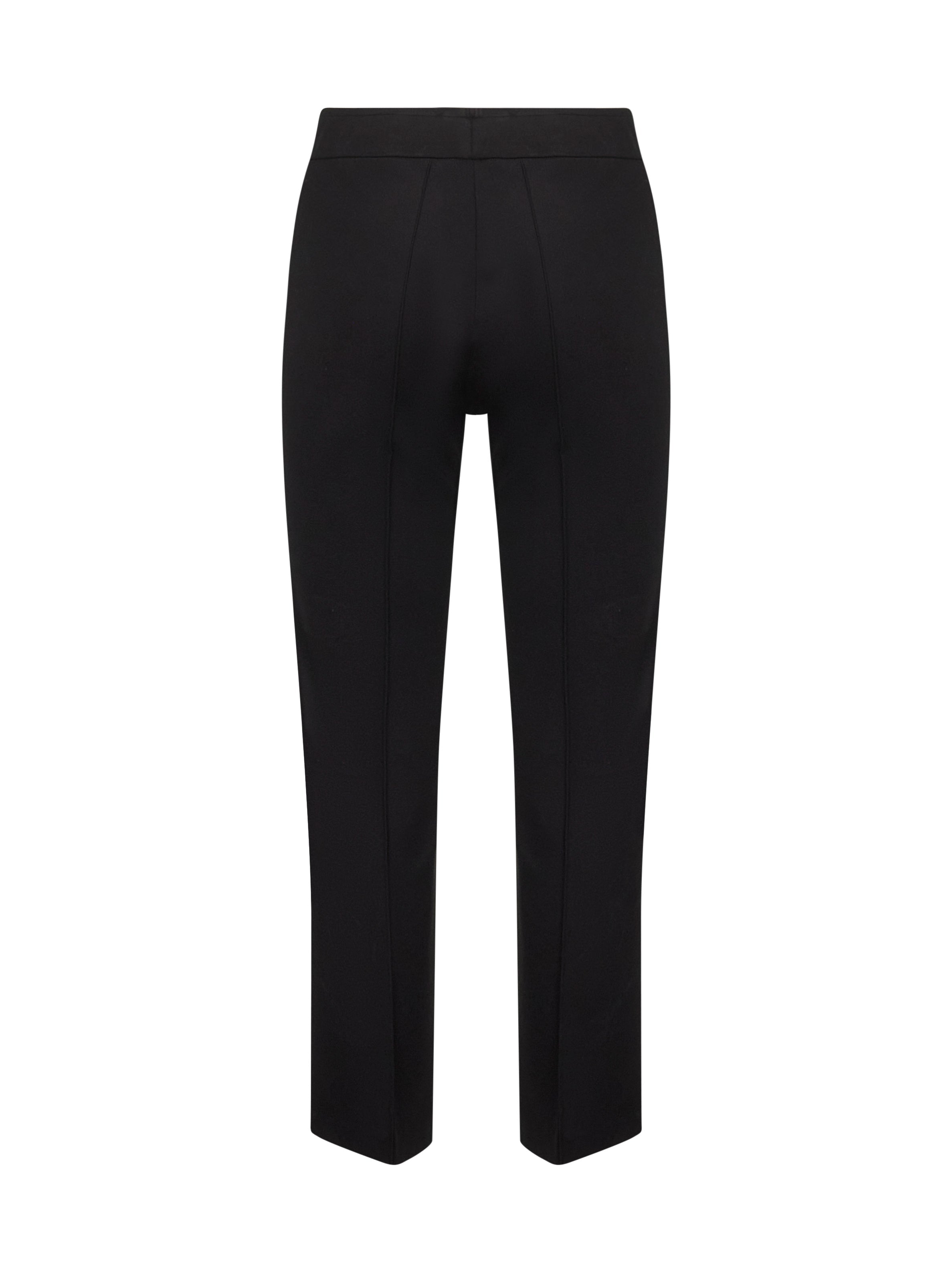 Blanca Vita Stretch Jersey Flared Trousers — Black, view 2
