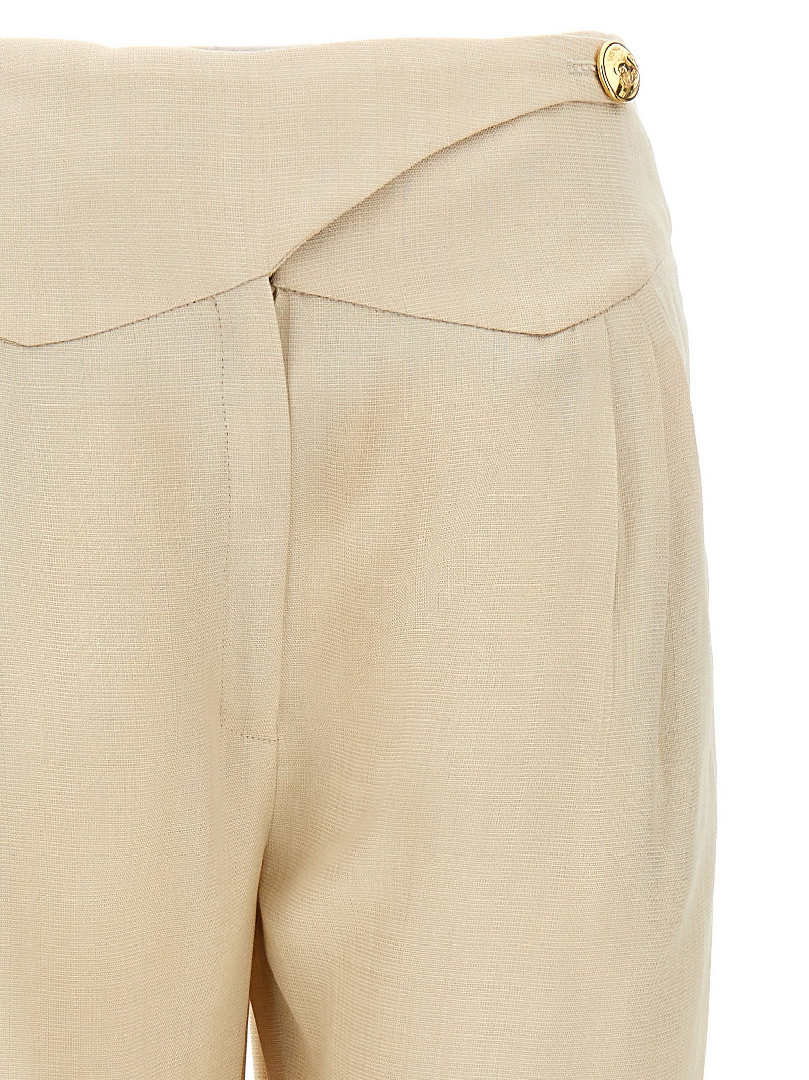 Blazé Milano Sheena Basque Trousers — Cream, view 3