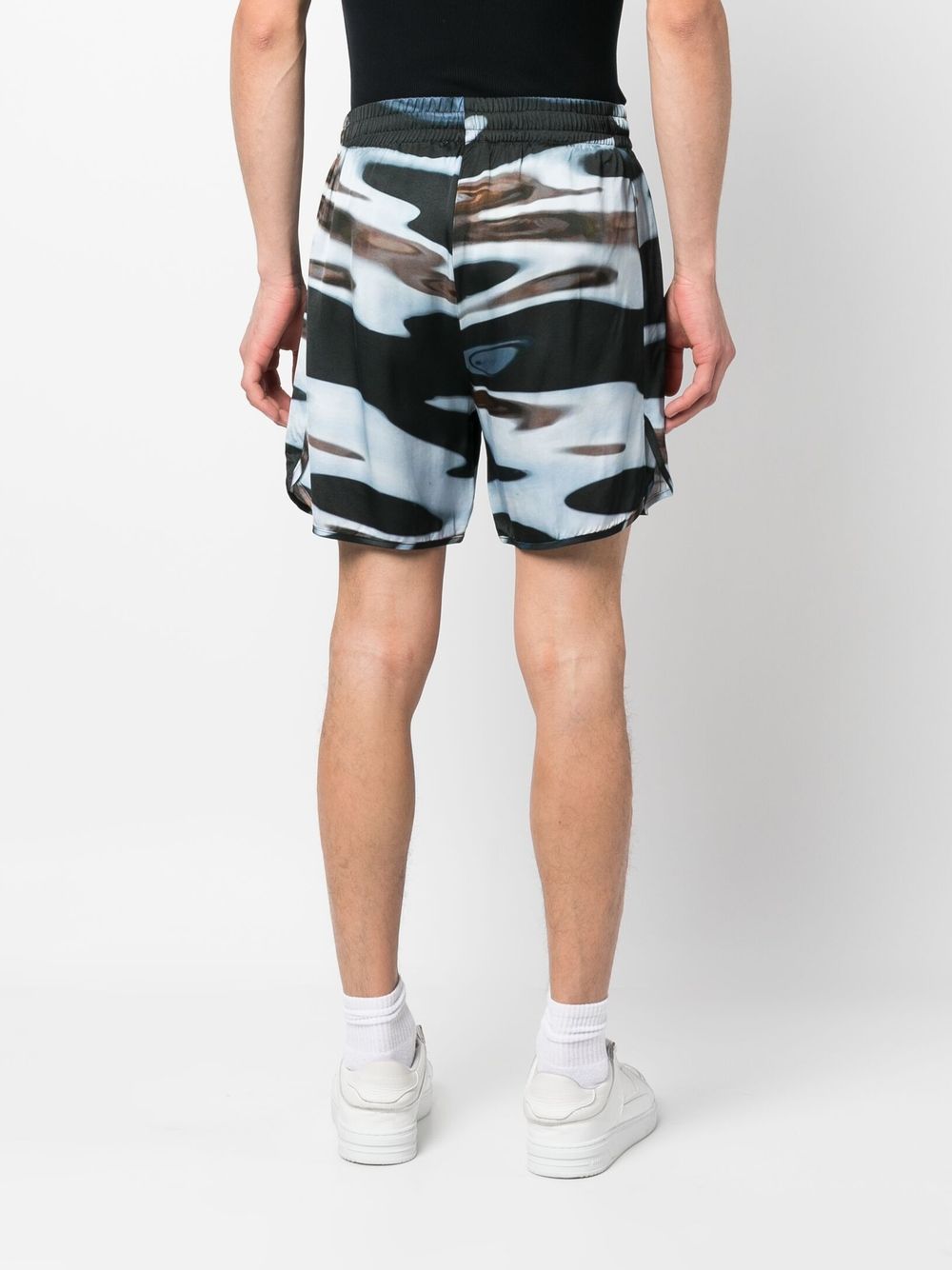 Blue Sky Inn Graphic Print Shorts — Blue, view 4