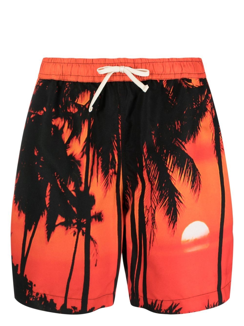Blue Sky Inn Palm-Tree Print Swim Shorts — Orange by Blue Sky Inn