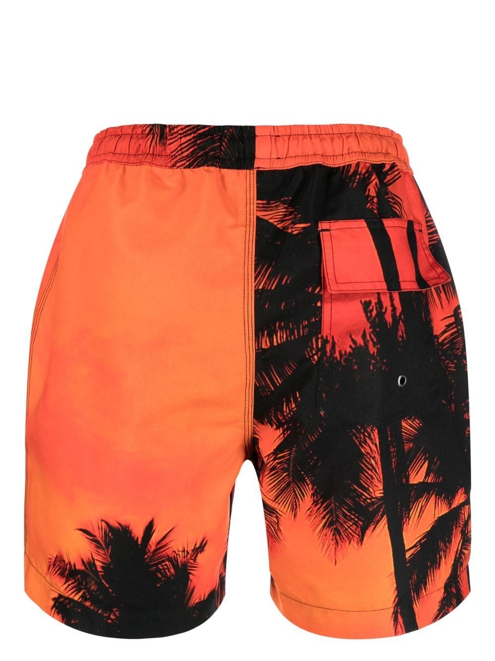 Blue Sky Inn Palm-Tree Print Swim Shorts — Orange, view 2