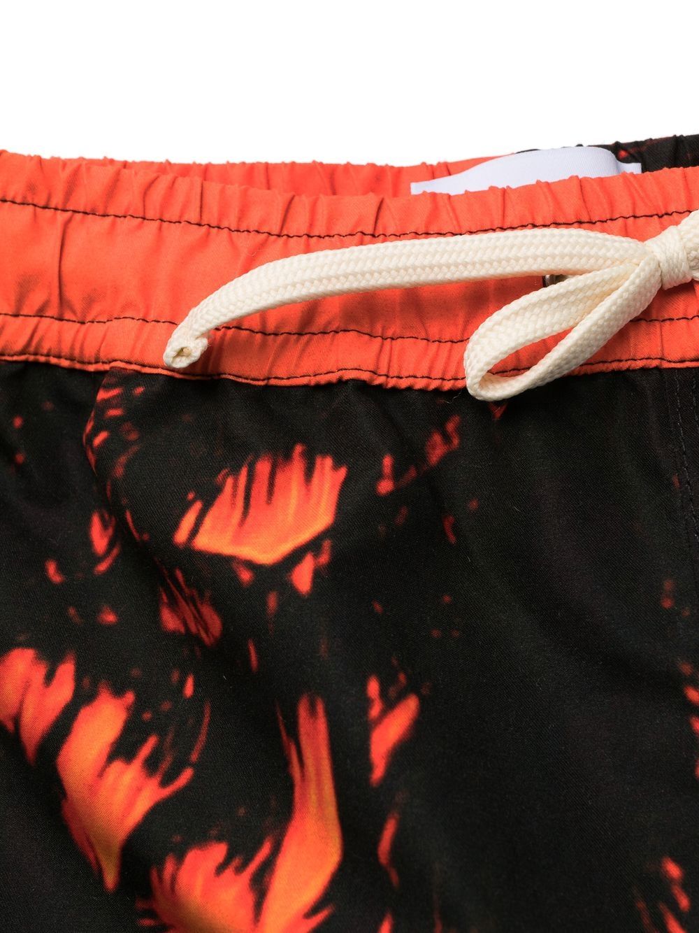 Blue Sky Inn Palm-Tree Print Swim Shorts — Orange, view 3