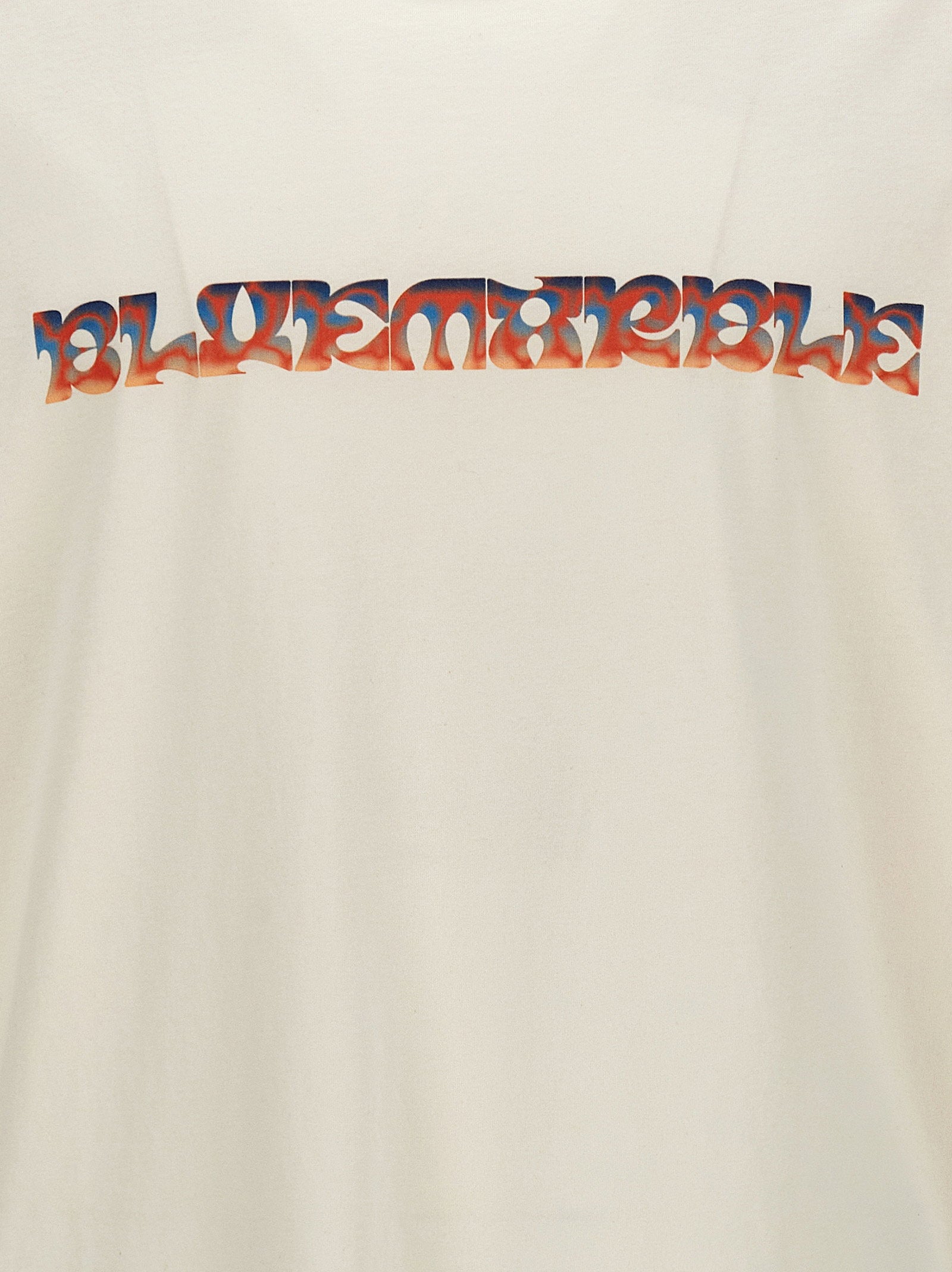Bluemarble Trippy Leaves Print T-shirt — Cream, view 4